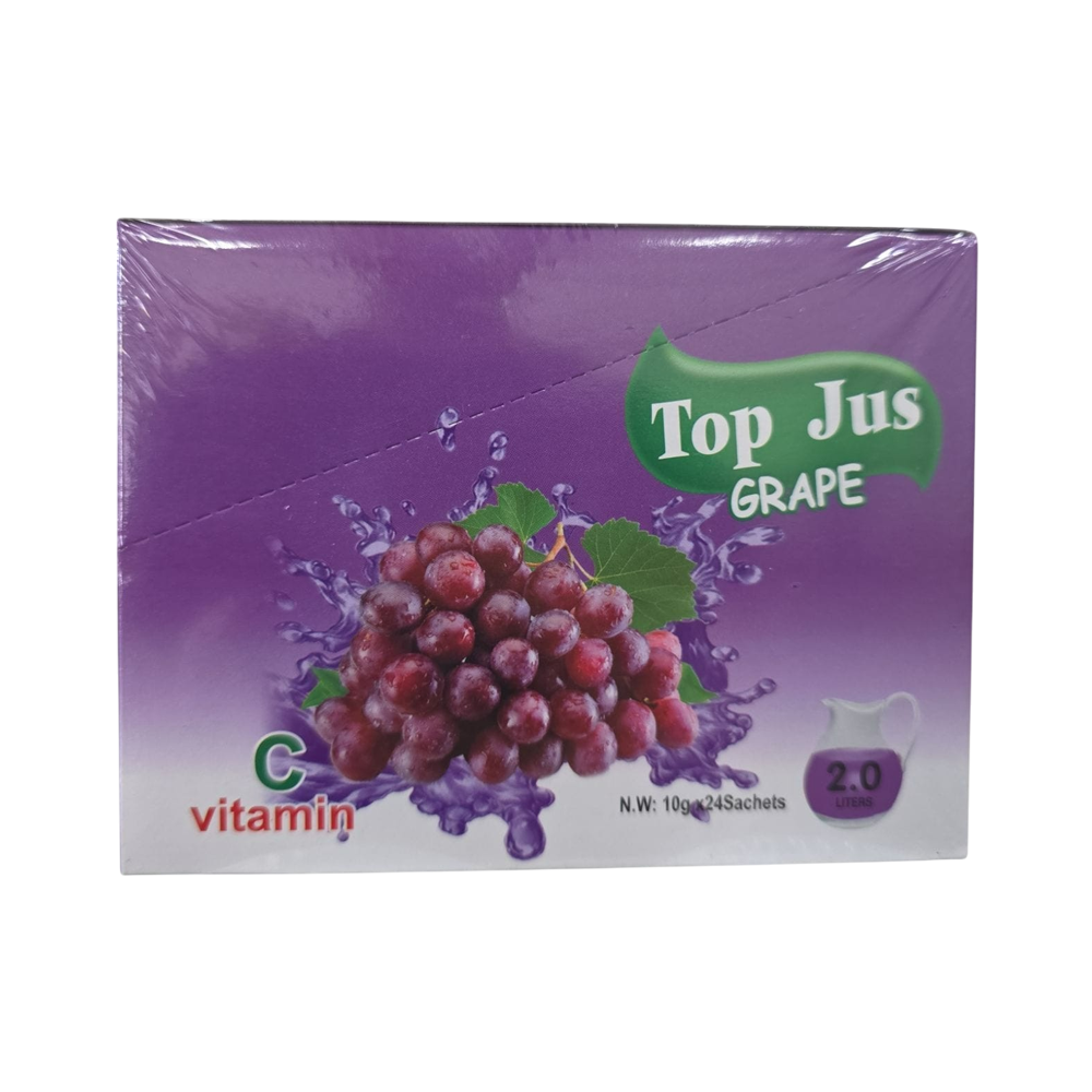 Top Jus Grape Soft Drink (24 sachets) 10g