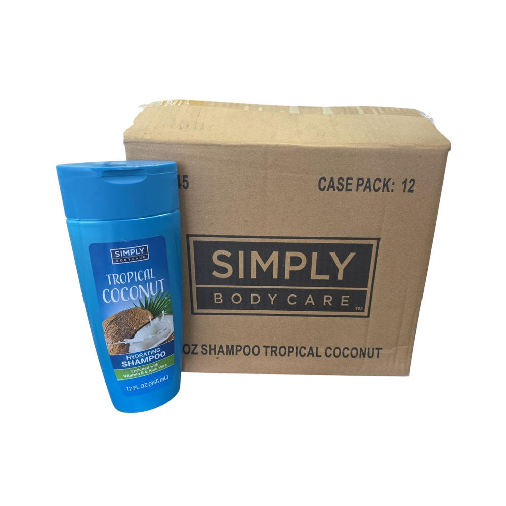 Champú Simply de Coco 12/u (12oz)
