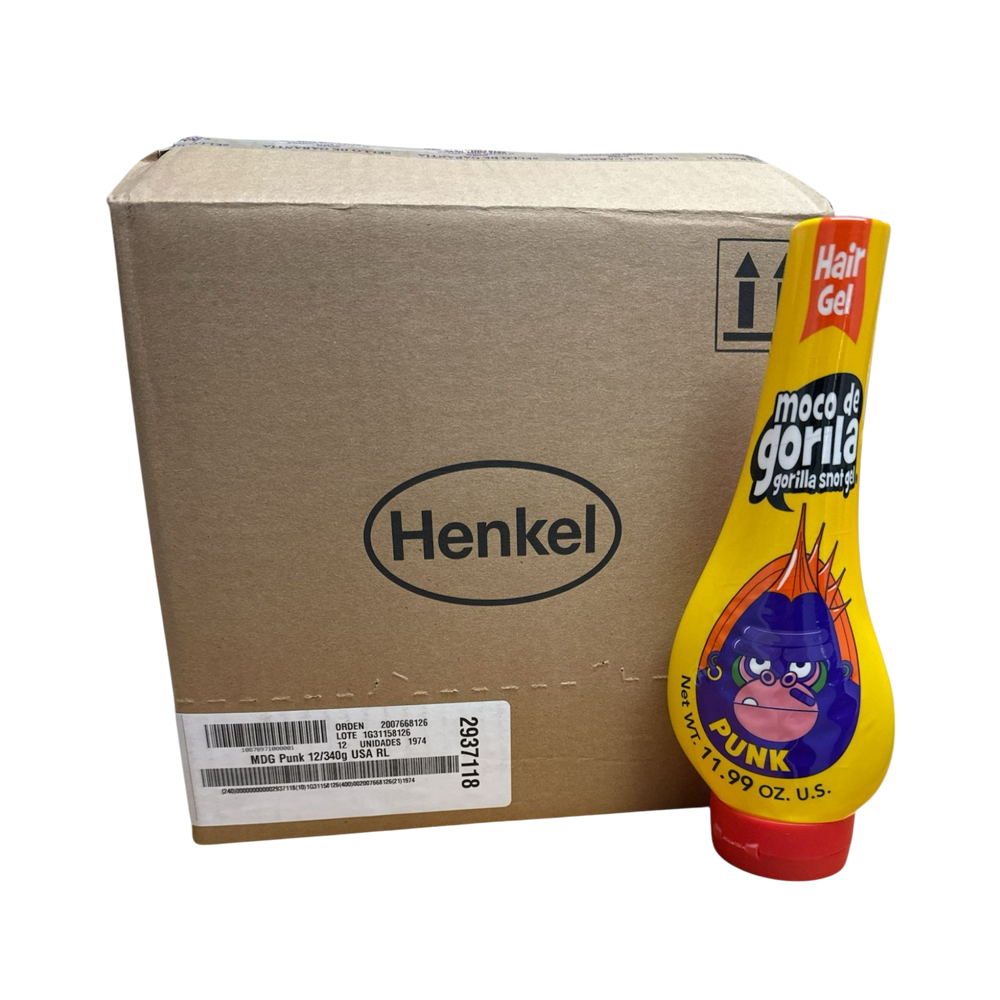Hair Gel, Punk Moco de Gorilla 12/u  (11.99 oz) 