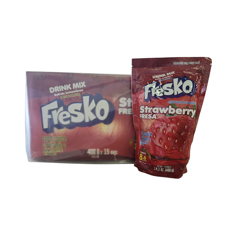Fresko Strawberry Instant Soft Drink 15/u (14.1 oz)