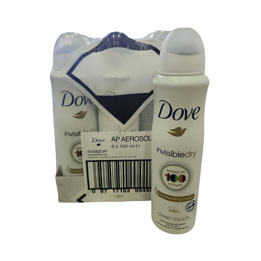 Dove Invisible Dry Spray Deodorant 6/u (150ml)