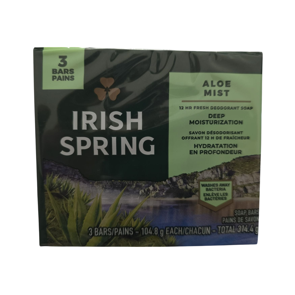 Irish Spring Soap (Aloe Mist) (3/u)