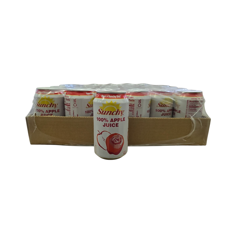 Jugo 100% de manzana Sunchy 24/u (334 ml)
