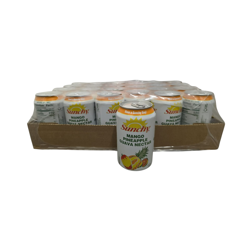 Jugo de mango, piña y guayaba Nectar Sunchy 24/u (334ml)